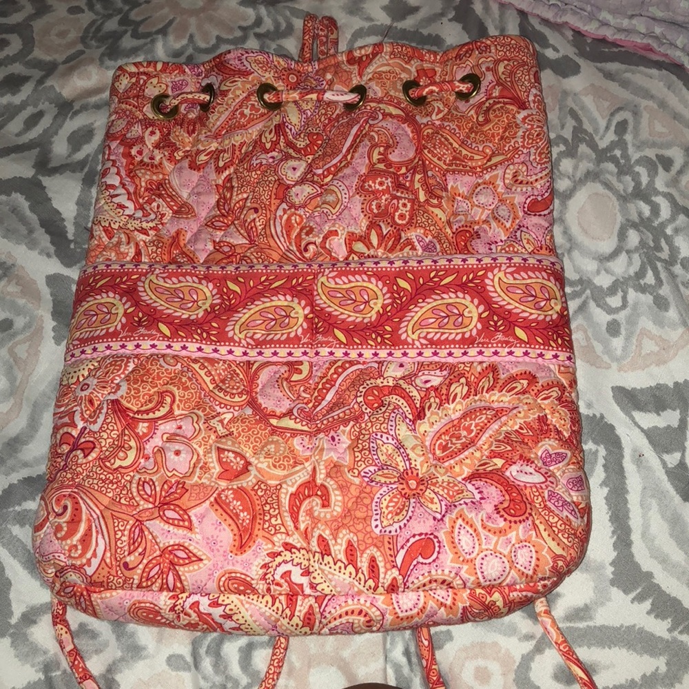 Cute coral pink backpack